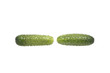 Two cucumbers. Isolated