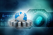 © jijomathai - 3d rendering Database storage network concept
