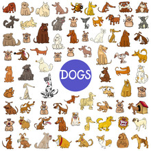 Cartoon Dog Characters Huge Set