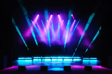 Free Stage With Lights, Lighting Devices.