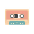 Audio cassette tape vector illustration