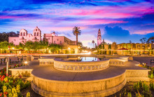 San Diego, California, USA Plaza.