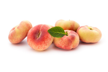 Wall Mural - Peach. Fruit with isolated on white background.