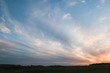 © vulkanov - Dramatic sky at sunset, the contrast of Cirrus cloud shapes,