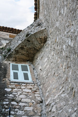 Wall Mural - window in wall of medieval house in town Eze