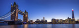Tower Bridge, The Shard & The City Of London During Blue Hour