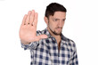 © Mego-studio - Man doing stop gesture.