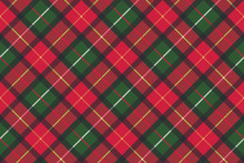 Red Classic Plaid Pixel Texture Seamless Pattern