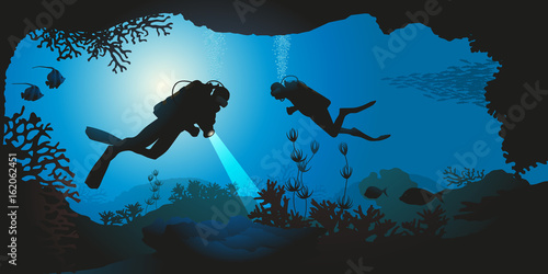 Dekoracja na wymiar  nurkowanie-nurkowanie-nurek-morze-koral-podwodny-krajobraz