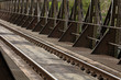 Schienen Eisenbahnschienen Eisenbahnbrücke