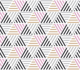 Wall Mural - modern style vector illustration for surface design. abstract seamless pattern with triangle motif i