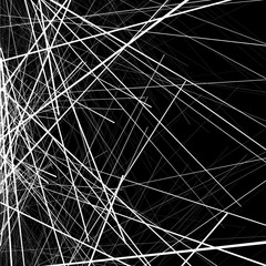 Leinwandbilder - Random chaotic lines texture. Abstract geometric illustration