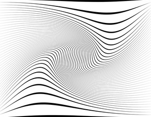 Leinwandbilder - Distortion effects on various patterns. Geometric deformed textured series