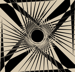 Leinwandbilder - Geometric edgy random shape. Abstract textured design