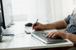 © Кирилл Рыжов - Closeup of male designer using graphic tablet