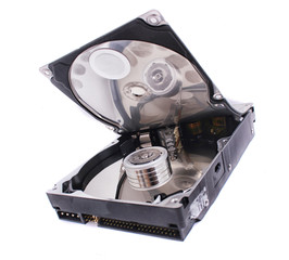 open hard drive