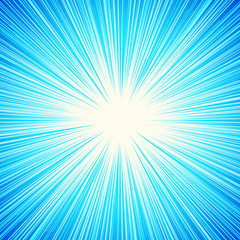 Poster - Starburst, sunburst, rays of light element. Circular, radial lines pattern as glimmer, glitter, gleam, spotlight effect