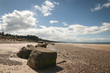 World War 2 sea defences along the South shore of the Moray Firth near Burghead, Moray, Scotland