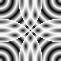 Poster - Circular pattern with concentric circles. Faded overlapping circle shapes, abstract ripple effect