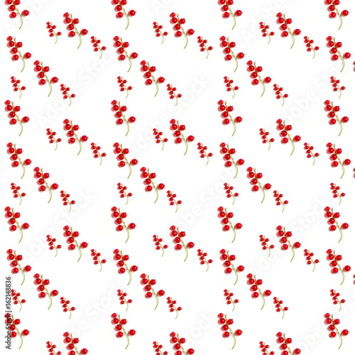 pattern juicy red ripe currant