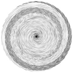 Aufkleber - Element, pattern with wavy, distorted lines. Abstract geometric illustration in black and white