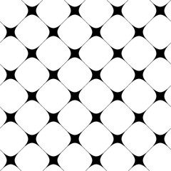 Fototapete - Black and white seamless geometric pattern. Repeatable texture / background with array, structure of shapes