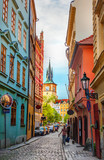 Fototapeta Uliczki - Old Prague street