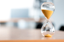 Sand Clock, Business Time Management Concept