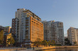Apartment buildings at Pyrmont in Sydney, Australia. Apartment blocks in the modern suburb of Pyrmont in Sydney, Australia.
