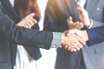 Handshake of business partners