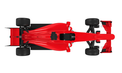 Formula One Race Car Isolated