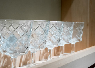 Decorative crystal glasses