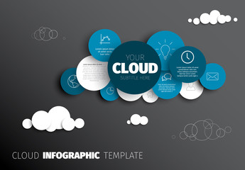 Canvas Print - Cloud - Vector Infographic template