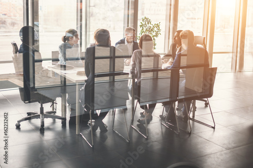 Fotografía Corporate business team and manager in a meeting