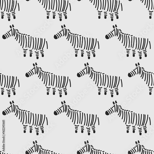 Tapeta ścienna Bez szwu zebra wzór