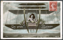 Aeroplane Postcard. Date: 1910