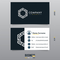 Modern business card design,creative template vector.