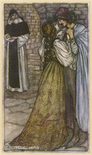 Romeo And Juliet In Embrace At Friar Lawrence's Cell. Date: 1899