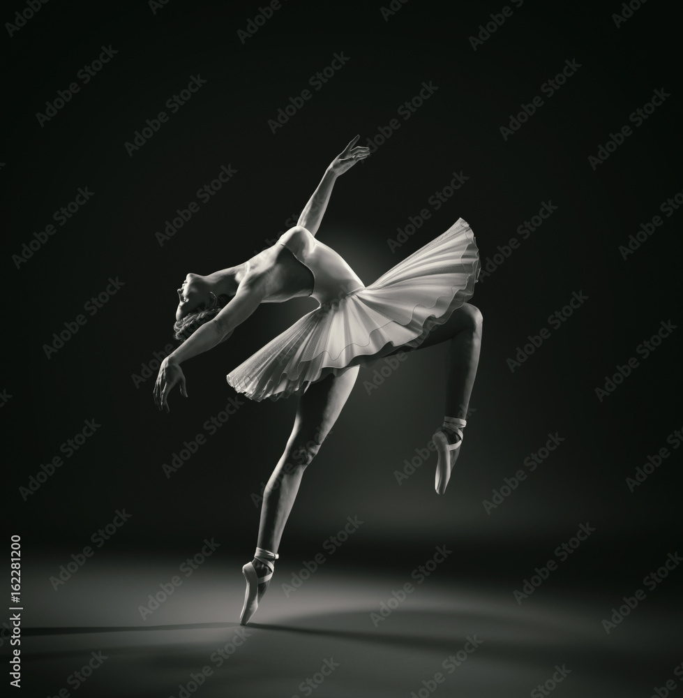 Beautiful ballerina - obrazy, fototapety, plakaty 