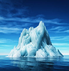 Wall Mural - underwater view of iceberg