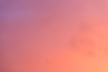 Wall Mural - Background of the pastel color evening sky and amazing clouds.