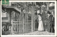Ascenseur  Paris Store. Date: 1910