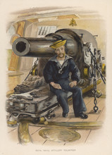 Naval Artilleryman. Date: Circa 1890