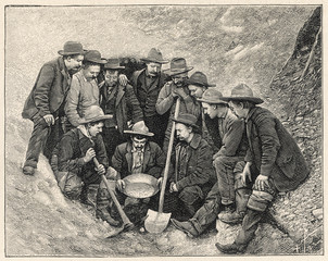 gold prospectors - canada. date: 1904