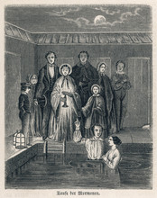 Mormon Baptism. Date: 1852
