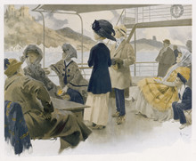 On A Rhine Steamer. Date: 1909