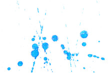 Abstract Blue Ink Splash