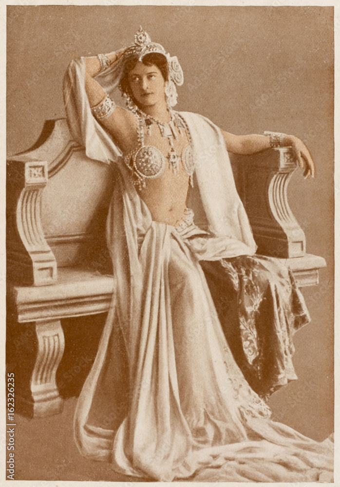 Mata Hari - Reutlinger. Date: 1876 - 1917 - obrazy, fototapety, plakaty 