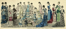 Paris Fashion Plate 1878. Date: 1878