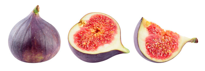 Poster - Figs isolated. Fig on white background. With clipping path.